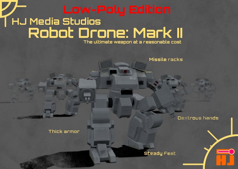 Robot Drone (Lowpoly Edition) preview image 1